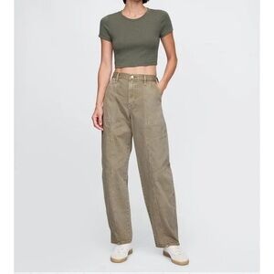 GAP High Rise Barrel Jeans